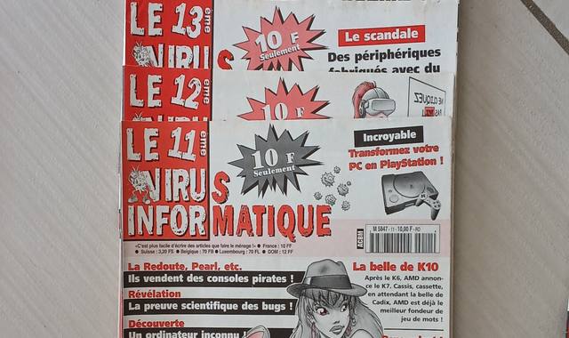 Livres-Revues lot de magazines Le Virus Informatique
