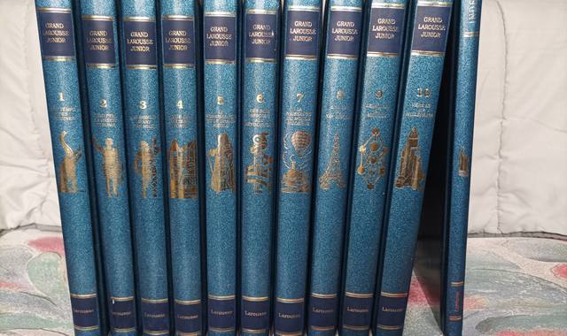 Livres-Revues passionnant, Grand Larousse Junior en 10 volumes