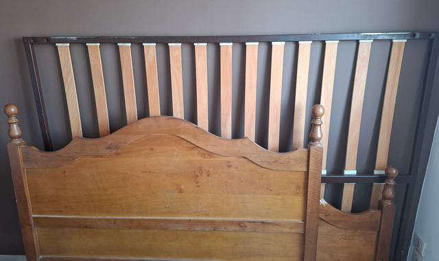 Literie structure lit en bois + Sommier 140x190mm