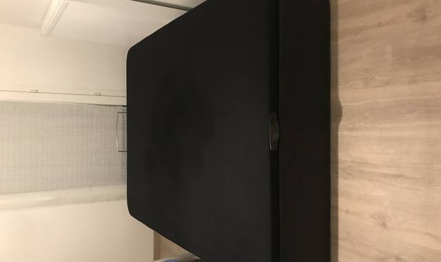 Literie lit coffre noir