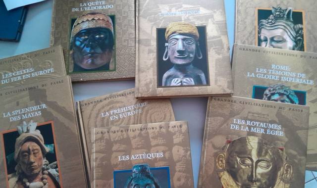 Livres-Revues collection de 10 livres "Les grandes Civilisations du passé"
