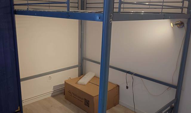 Literie lit mezzanine 2 personnes