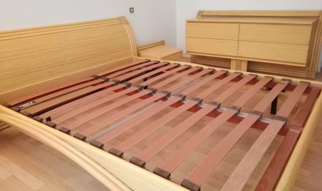 Literie lit en rotin 160