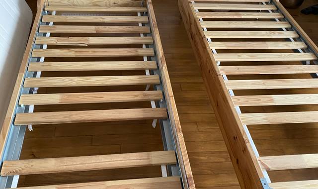 Literie deux matela avec ses sommiers