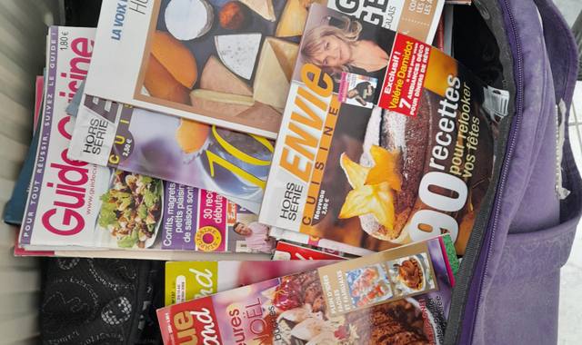 Livres-Revues une centaine de revues de cuisine (Envie cuisine/vie pratique Gourmand...)