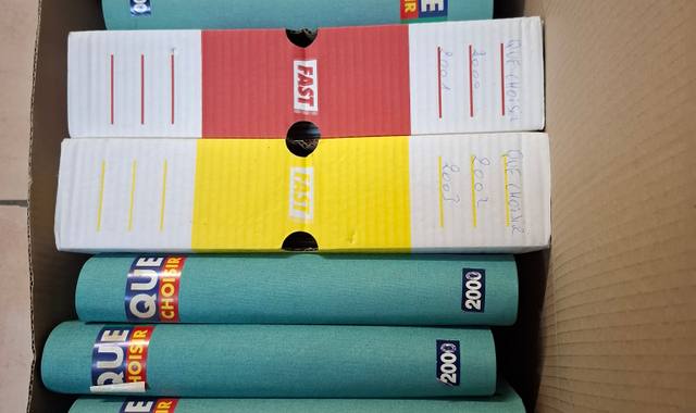 Livres-Revues magazine Que Choisir depuis 1998 à 2015