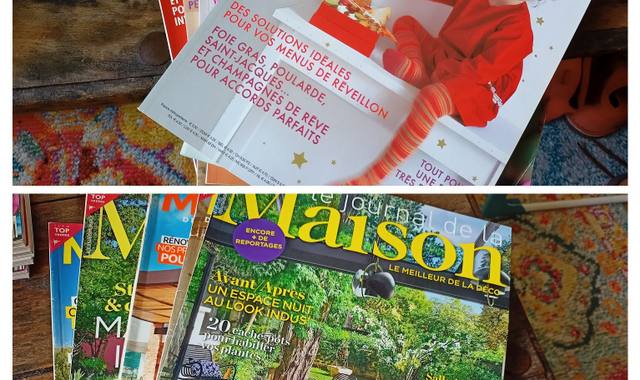 Livres-Revues uRGENT Lot magazines déco et Elle à table