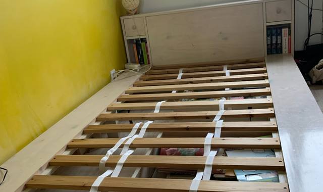 Literie lit en bois avec tiroirs