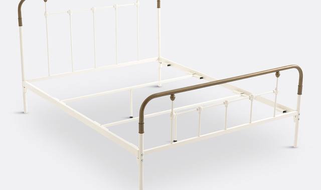 Literie structure de lit (démonté) en métal acier