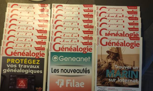 Livres-Revues revue francaise de genealogie