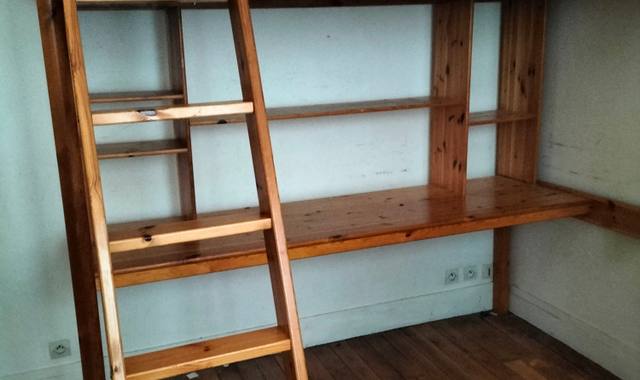Literie mezanine et bureau