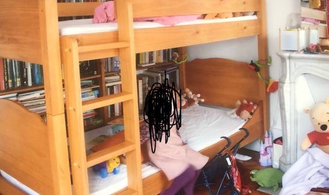 Literie lits superposés enfant en pin massif