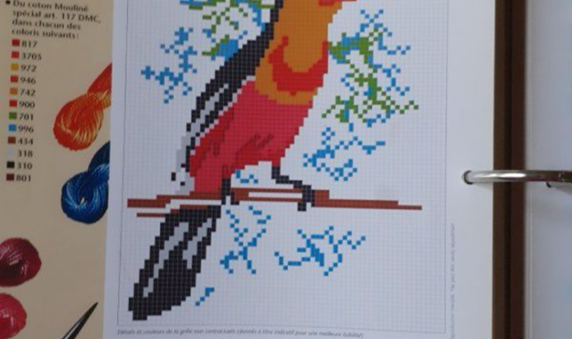 Livres-Revues 4 classeurs point de croix