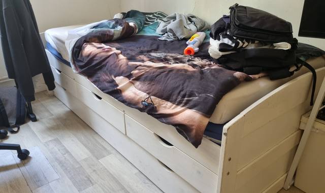 Literie 2 lits gigognes avec 4 matelas dans le 18eme