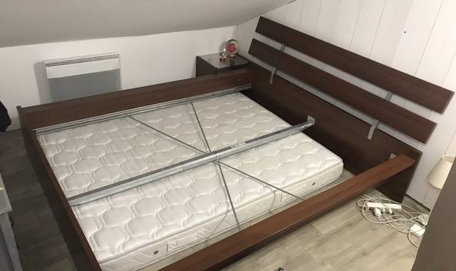 Literie lit 160x200 avec 2 chevets