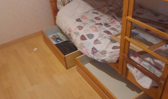 Literie lits superposés avec 2 matelas et alèses