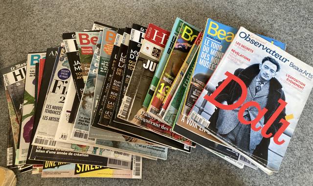 Livres-Revues magasines beaux arts + histoire et civilisation