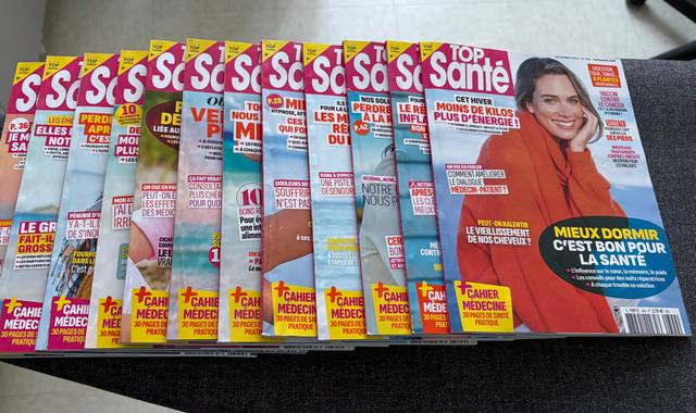 Livres-Revues lot de magazine Top Santé