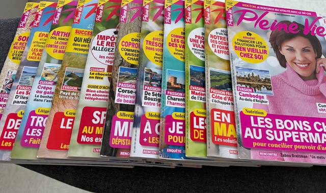 Livres-Revues lot de magazine Pleine Vie
