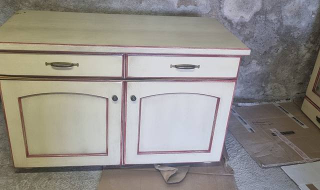 Meubles bahut chene en deux parties