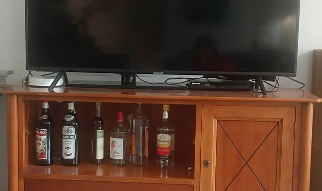 Meubles meuble télé bois massis