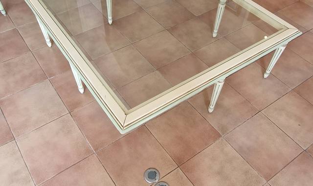 Meubles table basse avec plateau verre