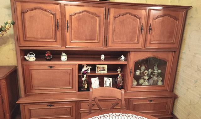 Meubles meuble living merisier