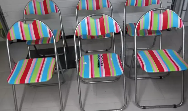 Meubles lot de 6 chaises pliables