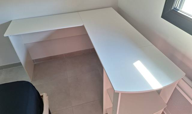 Meubles bureau d'angle blanc excellent état