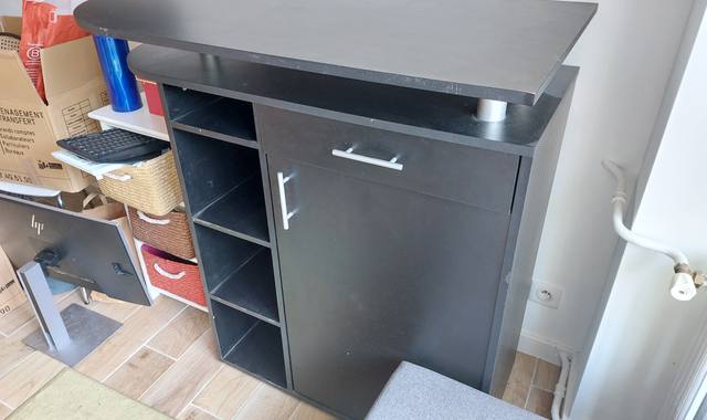 Meubles meuble bar noir