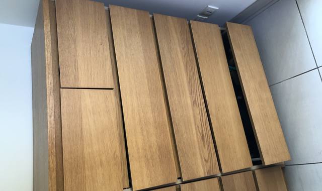 Meubles commode malm plaquage bois 6 tiroirs