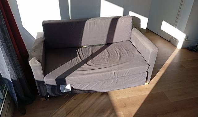 Meubles canapé convertible gris