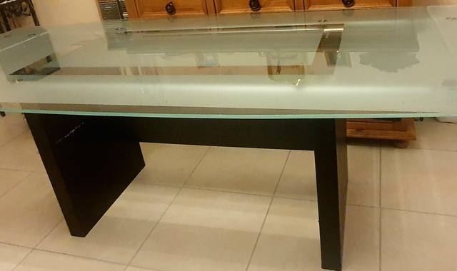 Meubles table en verre 6 personnes