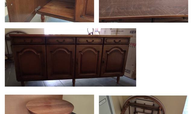 Meubles buffet + table ronde