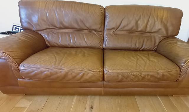 Meubles canape cuir 3 places