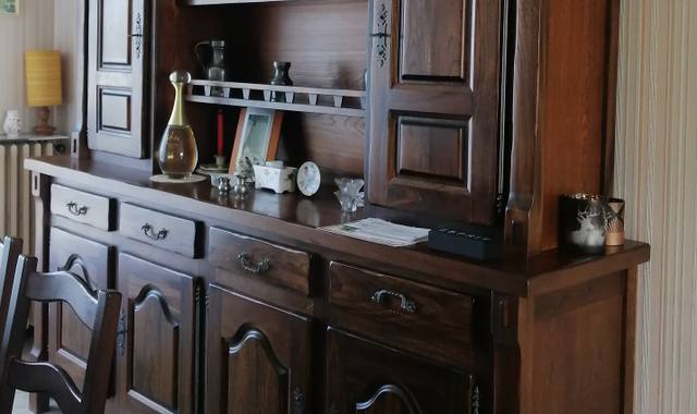 Meubles meuble salle à manger. Buffet 2 corps en orme massif