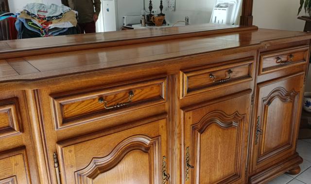 Meubles buffet de salle à manger en merisier 4 portes 4 tiroirs