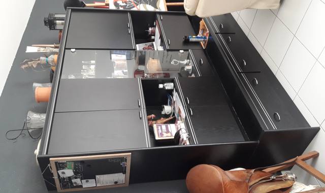 Meubles meuble living room noir