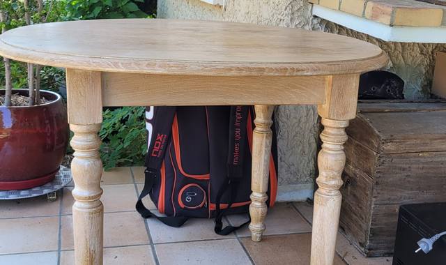 Meubles table ronde en bois,