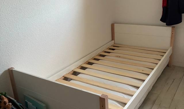 Meubles lit gigogne 90x200 avec matelas d