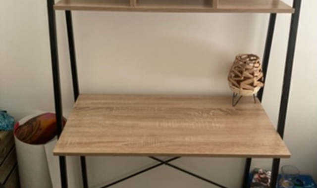 Meubles – Bureau style industriel avec étagères