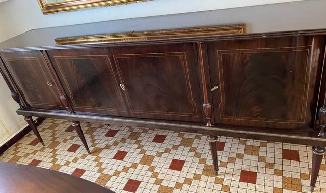 Meubles meuble vaisselle en bois laqué
