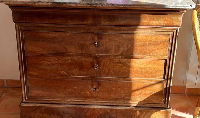 Meubles commode dessus marbre