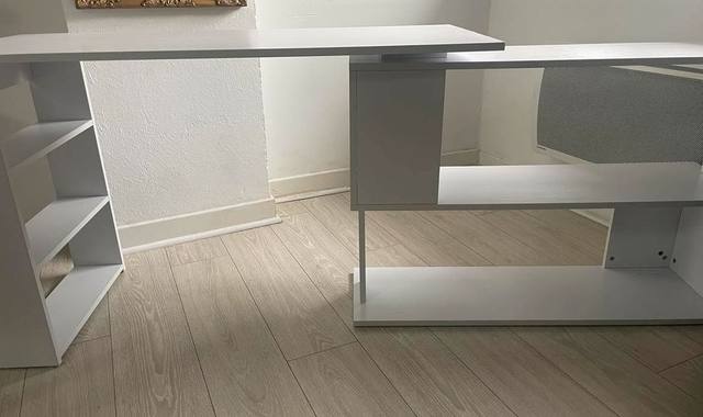 Meubles bureau amovible blanc Conforama