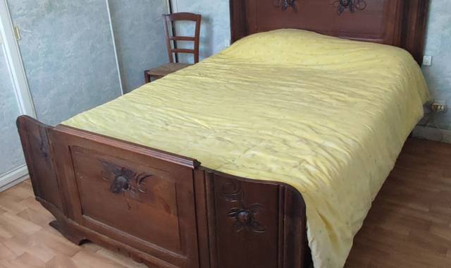 Meubles lit bois massif 140x190