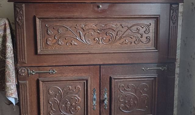 Meubles meuble bar chêne massif