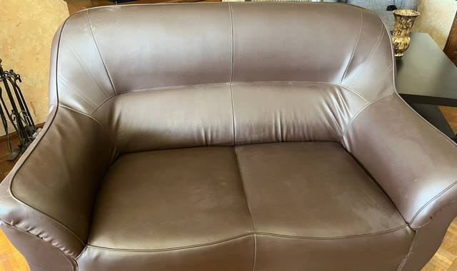 Meubles canape marron 2 places