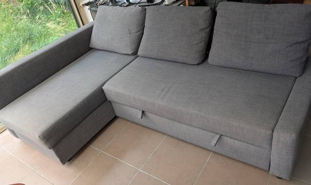Meubles canapé convertible d’angle FRIHETEN avec rangement