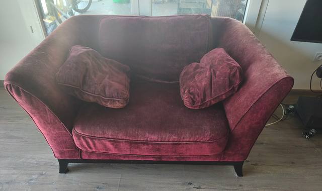 Meubles fauteuil bordeaux 1 à 2 places