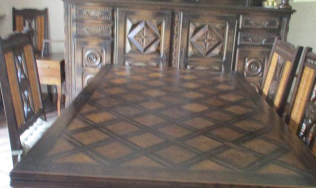 Meubles mobilier salle a manger Grande table, 6 chaises , 1 meuble grand rangement